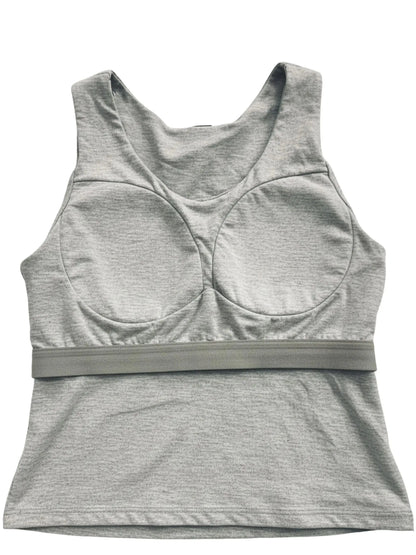 D'chica Essentials Women's Gray Padded Tank Top| Soft & Supportive Fit for Daily Wear | Pack of 1 D'chica