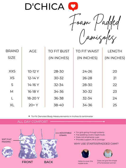 D'CHICA Essentials High Coverage Cotton Starter Camisole Bra | Adjustable Strap | Skin Tone | White | Black Pack of D'chica