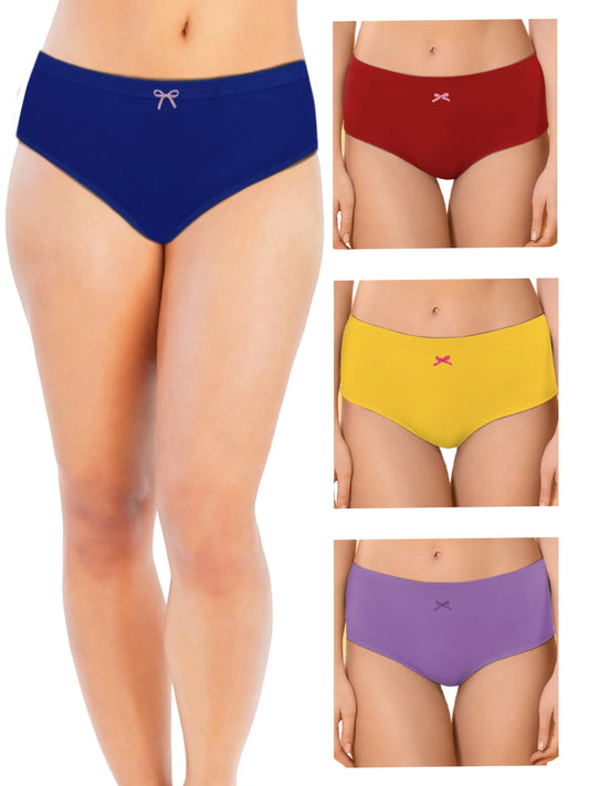 Mid Waist Soft Hipsters Panties with Elastic Waistband | Printed Panty D'chica