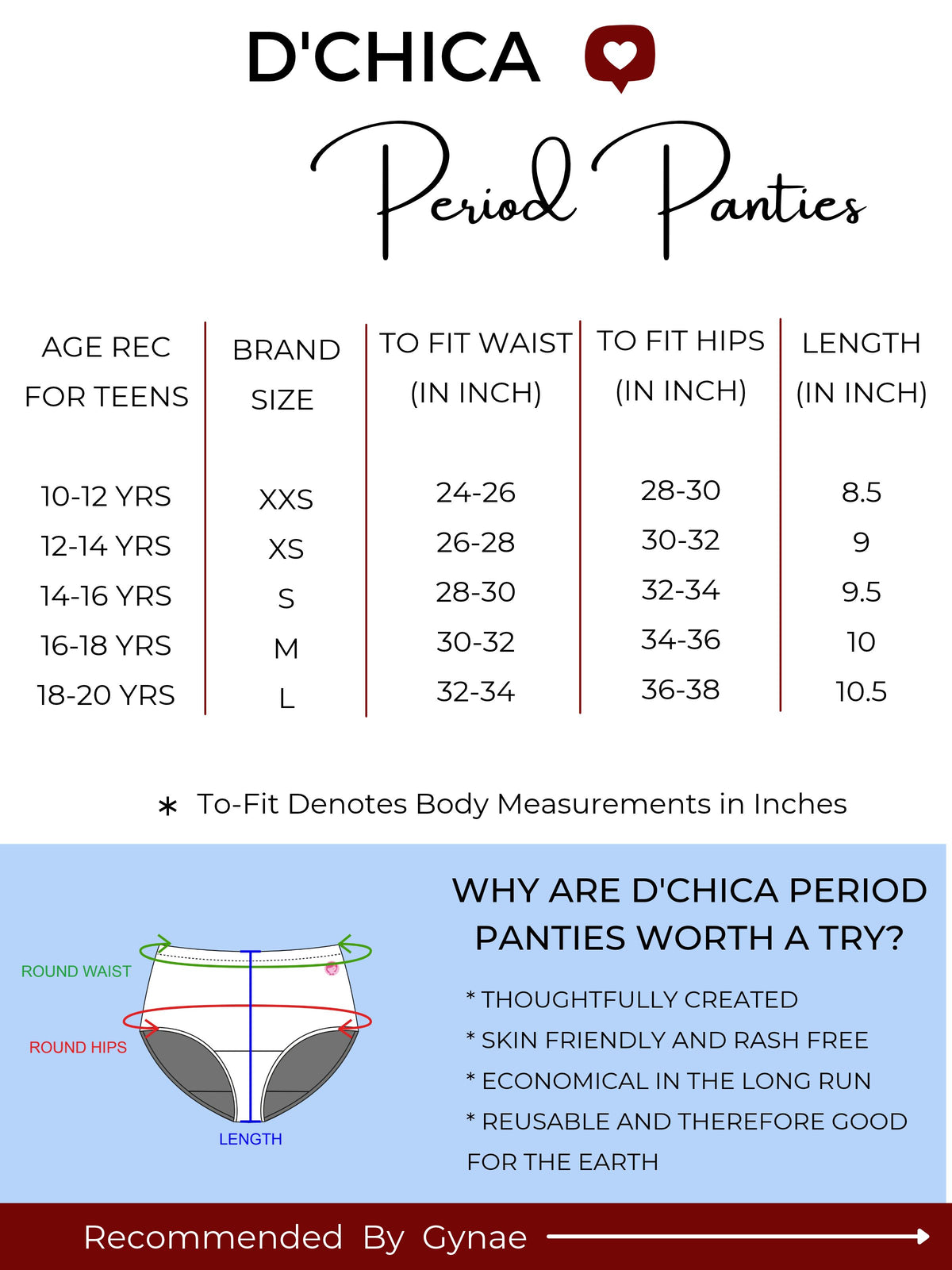 Pack of 2 | Assorted colour Eco-Friendly Anti Microbial Lining Period Panties - Her Success