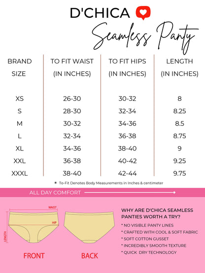 Pack of 6 | High Waist Antimicrobial Ice Silk Seamless Shaping Panty for Women ( Any Colour)