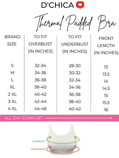 Pack of 2 | Black & White Comfort Meets Elegance | Thermal Padded Bra for Women