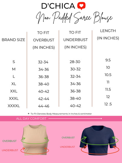 Blouse Size Chart 