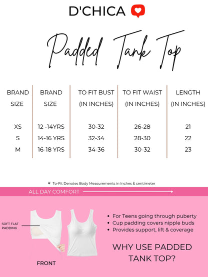 Pack of 2 Padded Tank Top For Girls Maroon & Pink | Soft & Supportive Fit for Daily Wear