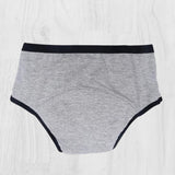 D'chica Pack of 2  Eco-friendly o-Friendly Anti Microbial Lining Period Panties For Teenagers , No Pad Required, Black & Grey