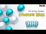 Double-layer Broad Strap Cotton Yoga Bra | Non Padded Beginner Bra For Girls | Star Print & Solid Bras Pack of 3