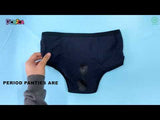 D'chica Pack of 2  Eco-friendly o-Friendly Anti Microbial Lining Period Panties For Teenagers , No Pad Required, Grey & Grey