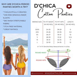 Cotton Hipster Briefs | Mid Waist | Elasticated Waistband | Solid Panties Pack of 3 - D'chica