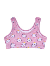 D'chica Girls Princess Cat Print Non Padded Non Wired Beginner Bra - D'chica