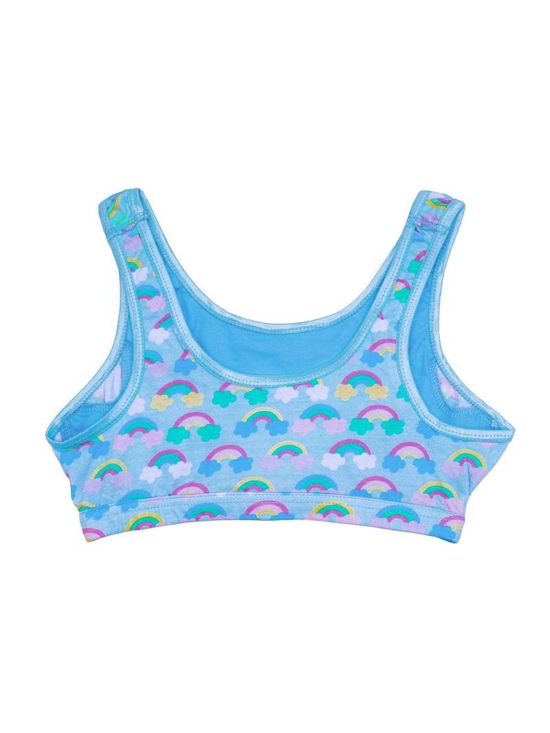 D'chica Girls Happy Rainbow Print Non Padded Non Wired Beginner Bra - D'chica