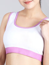 D’chica Racerback Sports Bra Full Coverage Flat Padding and Nipple Coverage with Graphic Print