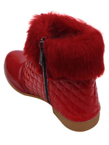 D'chica Winter Red Boots For Girls
