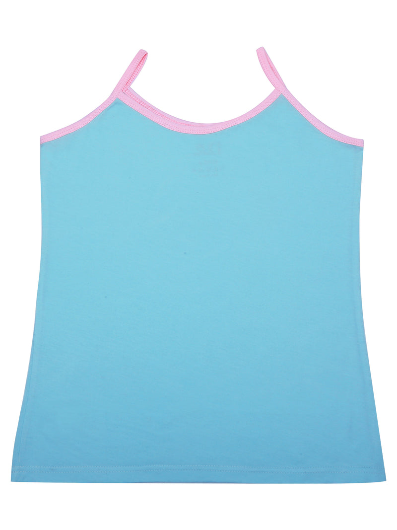 Pack of 2 Blue Unicorn Camisole & White Beginner Sports Bra For Girls - DCCMAP6717