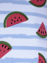 D'chica Pack of 2- 1 Cycling Shorts &  1 Tube Top Cotton Watermelon Print Athleisure Wear For Girls
