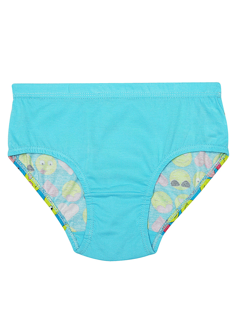 D'chica Pack of 3 Panties- Smiley Print & Assorted Colors