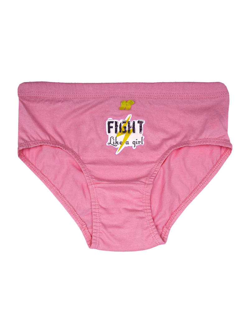 Pack of 6 Assorted Colors Panties For Girls With Colorful