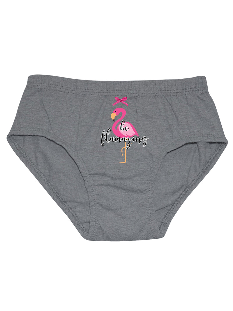 COTTON HIPSTER PANTIES | BREATHABLE | ELASTICATED WAISTBAND | FLAMINGO PRINT & SOLID BRIEFS PACK OF 4 - D'chica