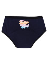 D'chica Equal Future Eco-Friendly Anti Microbial Lining Period Panties For Teen Girls, Pad-free Periods Navy Blue - D'chica