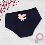 D'chica Equal Future Eco-Friendly Anti Microbial Lining Period Panties For Teen Girls, Pad-free Periods Navy Blue - D'chica