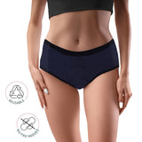 D'chica Pack of 2 Her Success Eco-Friendly Anti Microbial Lining Period Panties For Teen Girls, Pad-free Periods Navy Blue - D'chica