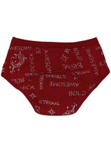 D'chica Pack of 2 Eco Friendly o-Friendly Anti Microbial Lining Period Panties For Teenagers Black & Maroon Printed, No Pad Required - D'chica