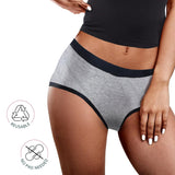 D'chica self love Print Anti Microbial Lining Eco-friendly Period Panties For Teenagers, No Pad Required, Grey - D'chica