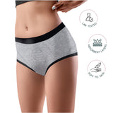 D'chica self love Print Anti Microbial Lining Eco-friendly Period Panties For Teenagers, No Pad Required, Grey
