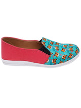 D'chica Bro Green Tiger Print Slip On Shoes For Boys & Girls