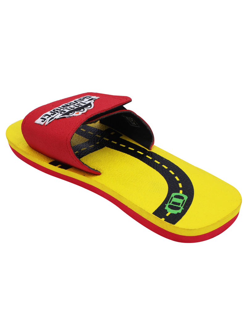 D'chica Pirate Adventure Applique Slippers Yellow & Red - Monsoon Sale