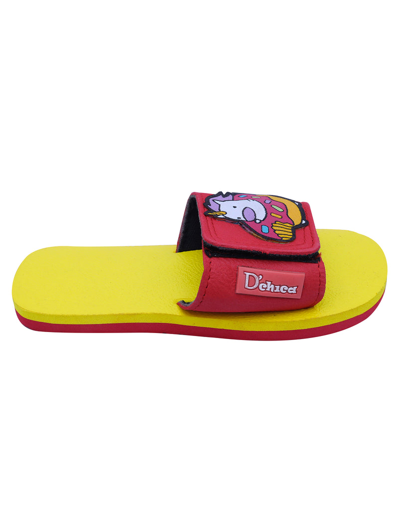 D'chica Girl Applique Home Slippers For Girls