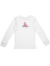 D'chica Slim fit Girls Set of 2- 1 Pink Kitty Print & 1 Flamingo Print Thermal Full Sleeves Top For Girls