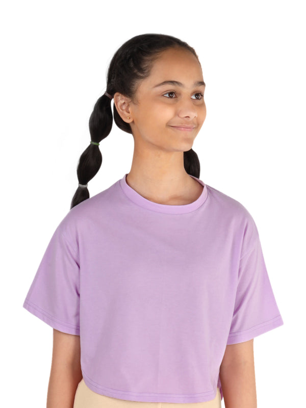 D'chica Stylish T shirt for girls | Long T shirt from back short T shirt from front | Breathable cotton for everyday and sports wear