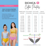 Cotton Hipster Panties | Mid Waist | Elasticated Waistband | Love Print & Solid Briefs Pack of 3 - D'chica