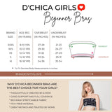 D'chica Set of 2 White Tube Bras For Teenager Girls